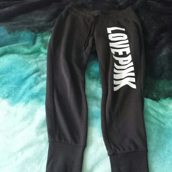 PINK Black Joggers - Picture 3 of 7